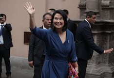 Keiko Fujimori: los detalles del vestido azul que lució en su llegada al Palacio de Torre Tagle