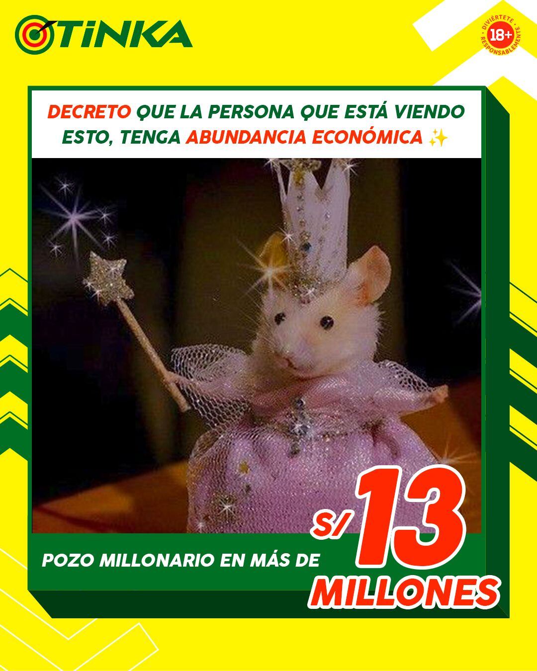 El Pozo de La Tinka ¡reventó! y esta noche de miércoles ¡Tú puedes ser el próximo millonario del Perú!