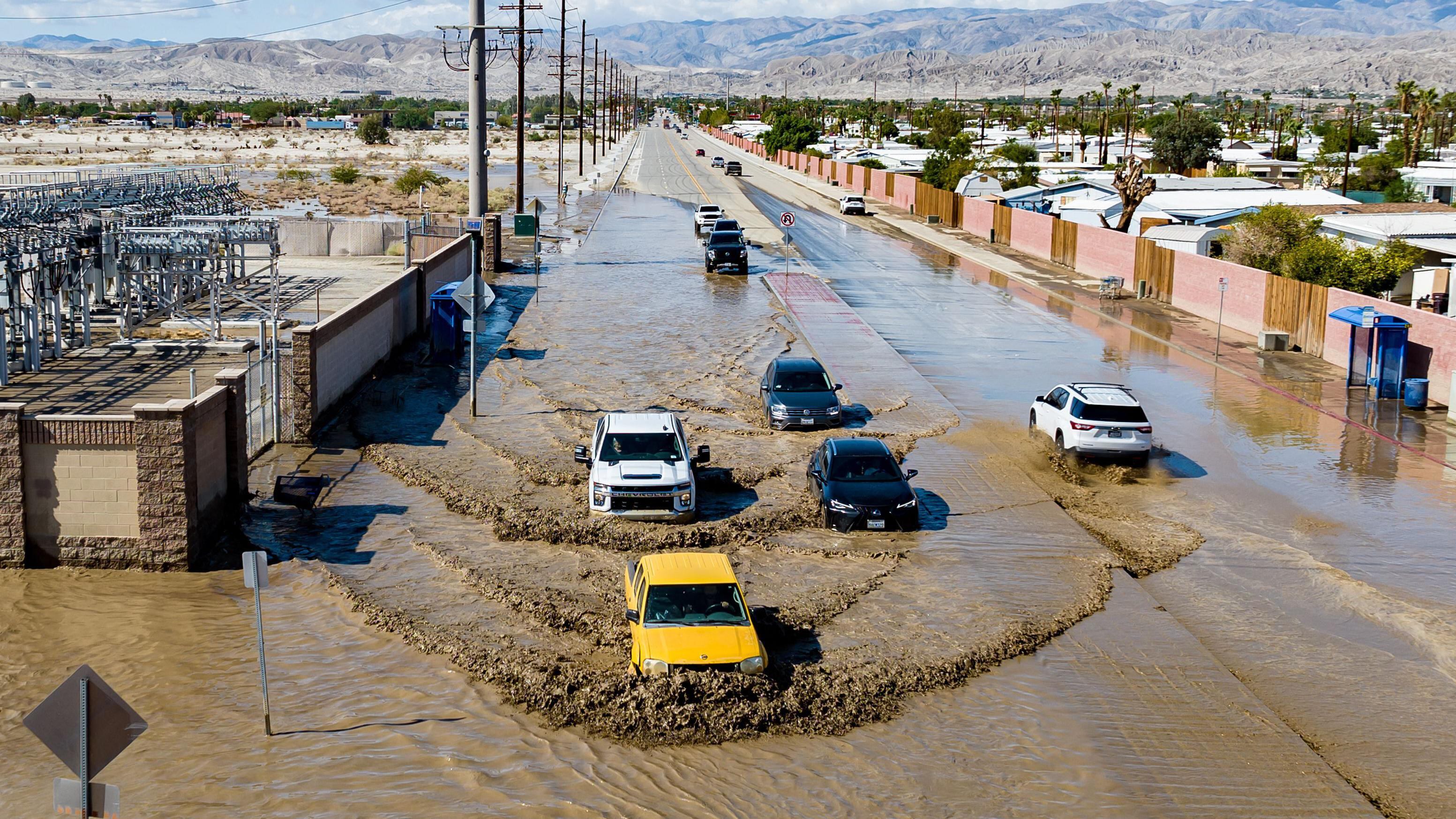 Tormenta tropical en California. (Getty Images).