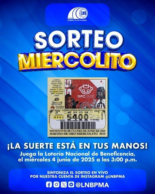 Este es el billete del sorteo de hoy.