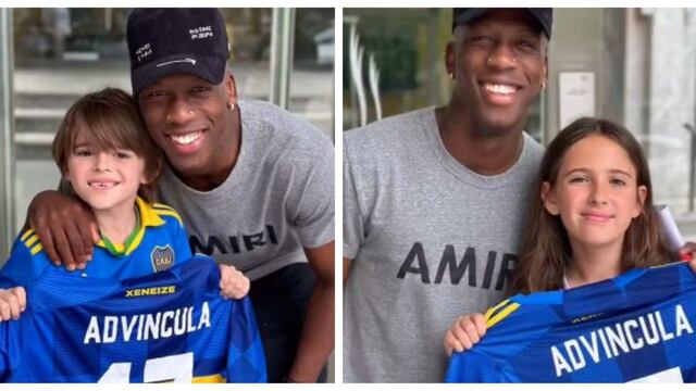 Luis Advíncula y su noble gesto con dos pequeños hinchas de Boca Juniors | VIDEO
