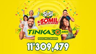 La Tinka del domingo 16 de marzo: mira los números ganadores de los 50 mil soles