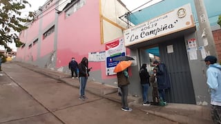 Elecciones 2021: llovizna en Arequipa afectó a locales de votación al aire libre