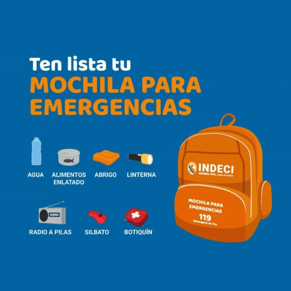 REVISA LO QUE UNA MOCHILA DEBE EMERGENCIAS PARA EL HOGAR DEBE CONTENER.