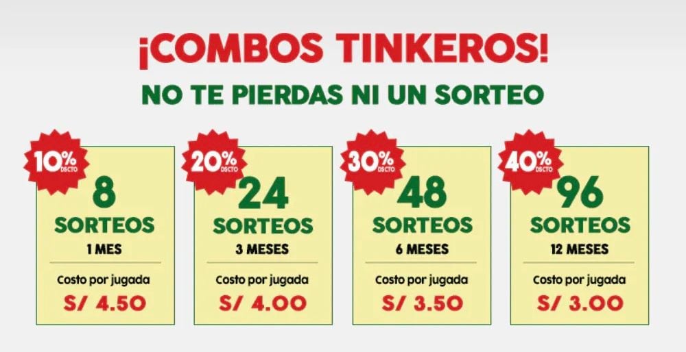 Puedes retar a tu suerte con los combos de jugadas compradas.