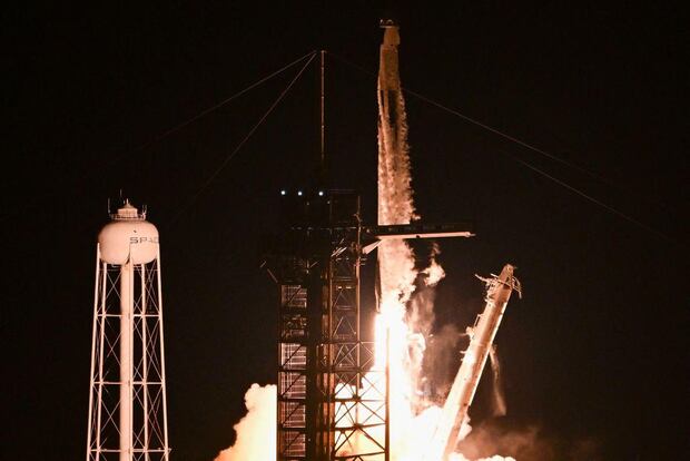 La tripulación de Polaris Dawn viajó en la cápsula Resilience, que despegó desde Cabo Cañaveral, en Florida.