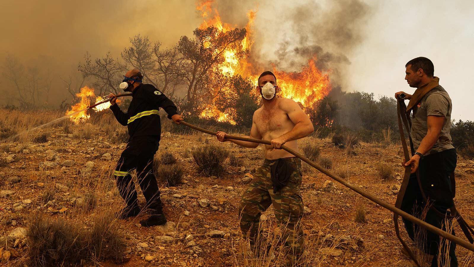 Los incendios en Grecia emitieron un millón de toneladas de dióxido de carbono. (GETTY IMAGES).