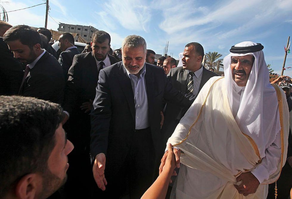 La visita a Gaza en 2012 del jeque Hamad bin Jalifa al Thani dio un fuerte respaldo al gobierno de Hamás, liderado por Ismail Haniya.