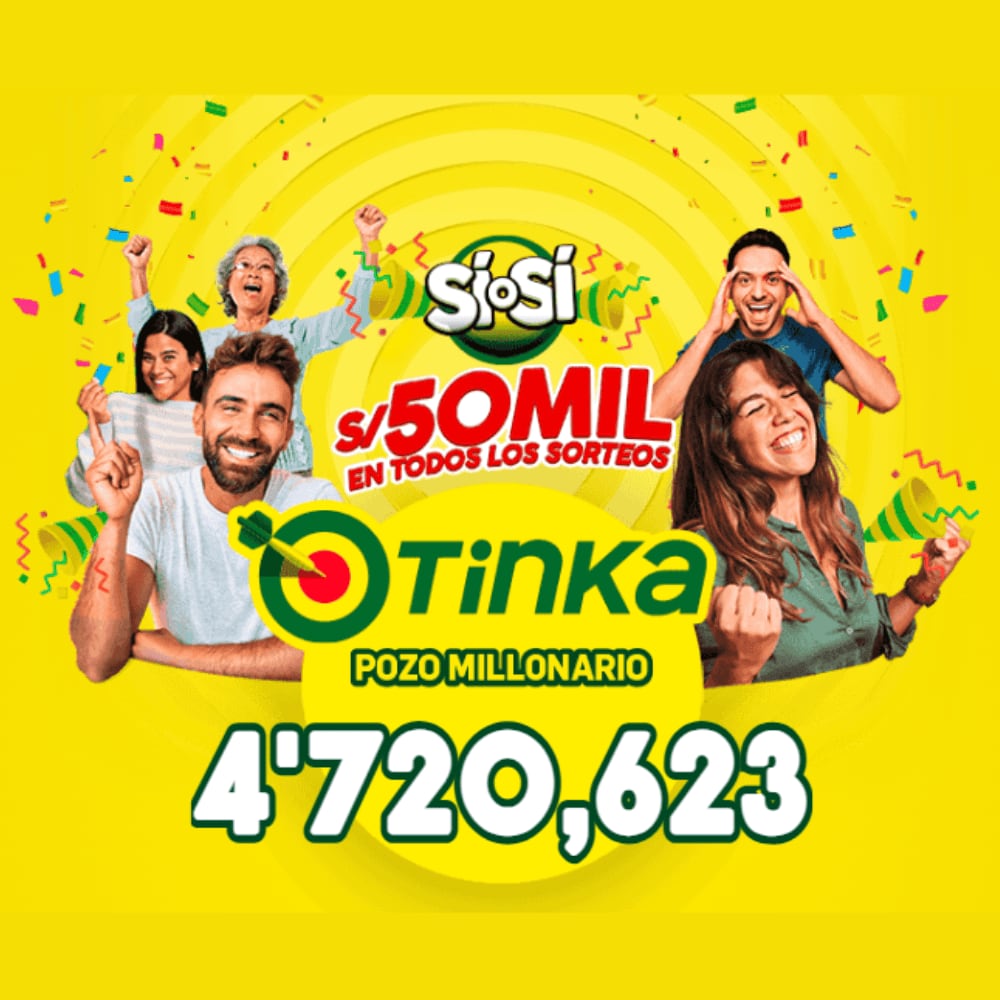 PARA EL PRÓXIMO SORTEO DE LA TINKA, A REALIZARSE EL DOMINGO 8 DE FEBRERO EL ‘POZO MILLONARIO’ SERÁ DE: