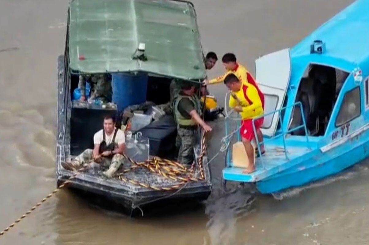 Hasta el momento se han recuperado 10 cuerpos, mientras que 13 personas lograron salvarse tras el hundimiento. Foto: América Noticias