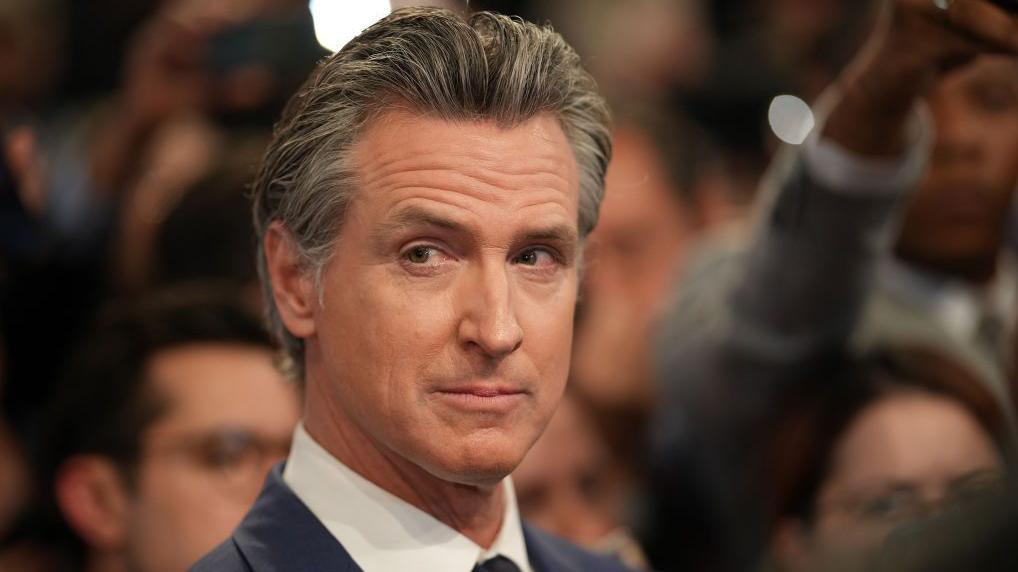 California Gov. Gavin Newsom, a Democrat, insisted Thursday that he fully supports Biden for re-election. (GET IMAGES)