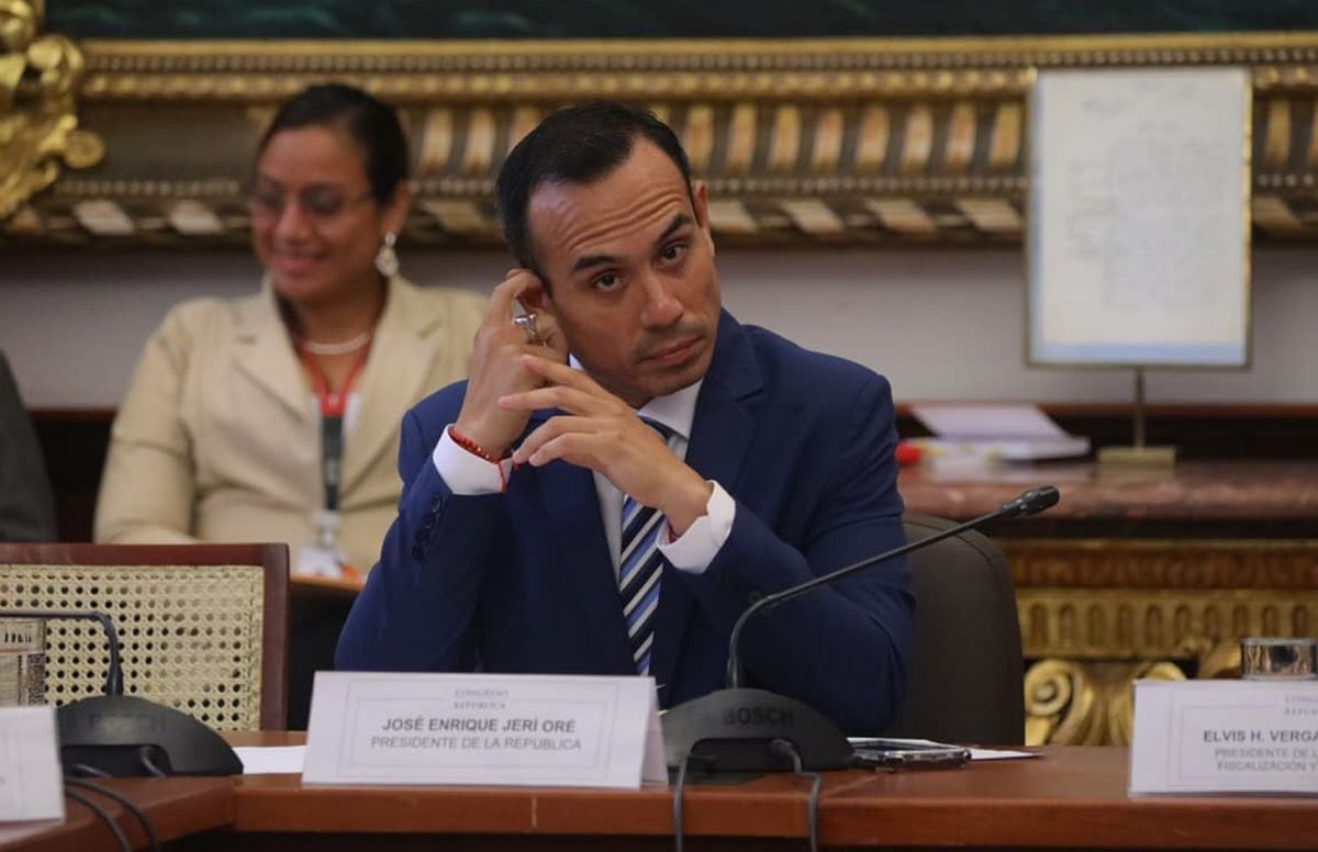 José Jerí respondió a las preguntas de los congresistas que integran la Comisión de Fiscalización | Foto: Antonio Melgarejo/ @photo.gec