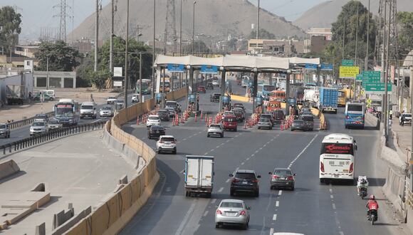 Peaje de Puente Piedra administrado por Rutas de Lima. (Foto: Anthony Niño de Guzmán/@photo.gec)