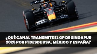 ¿Qué canal transmite la carrera del GP de Singapur 2025 por el Mundial de F1 en USA, México y España?