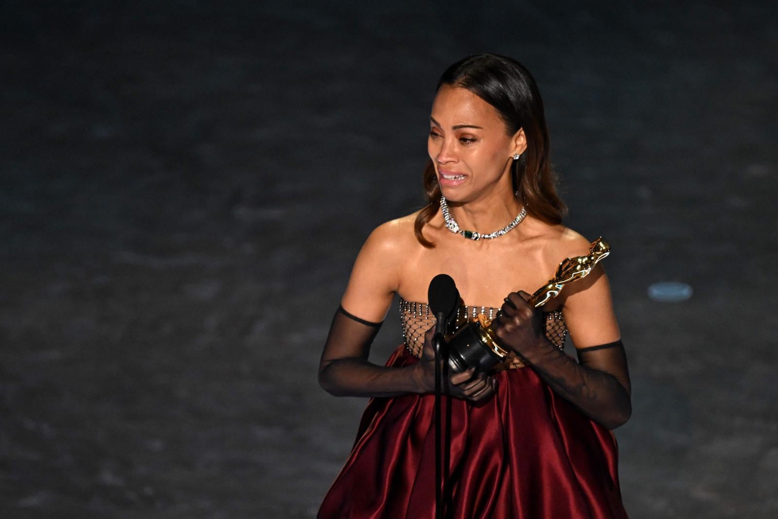 Zoe Saldaña logró su primer Oscar. (Foto: Agencias)