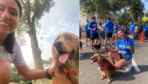 Geraldyne Cáceres (25) se animó a correr en noviembre del 2023, gracias a los paseos con su mascota, Simbita. Hoy pertenece al club de running, Lima Running Club.