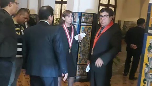 Patricia Benavides y Marco Huamán fueron implicados en una supuesta organización criminal. (Captura: Ministerio Público)
