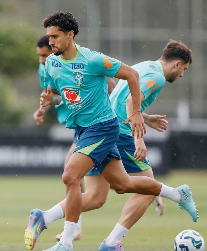 Último entrenamiento de la selección de Brasil con miras al encuentro contra Paraguay | Foto: @CBF_Futebol