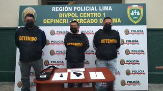 Cercado de Lima: tres delincuentes fueron detenidos por la PNP por extorsionar a comerciantes