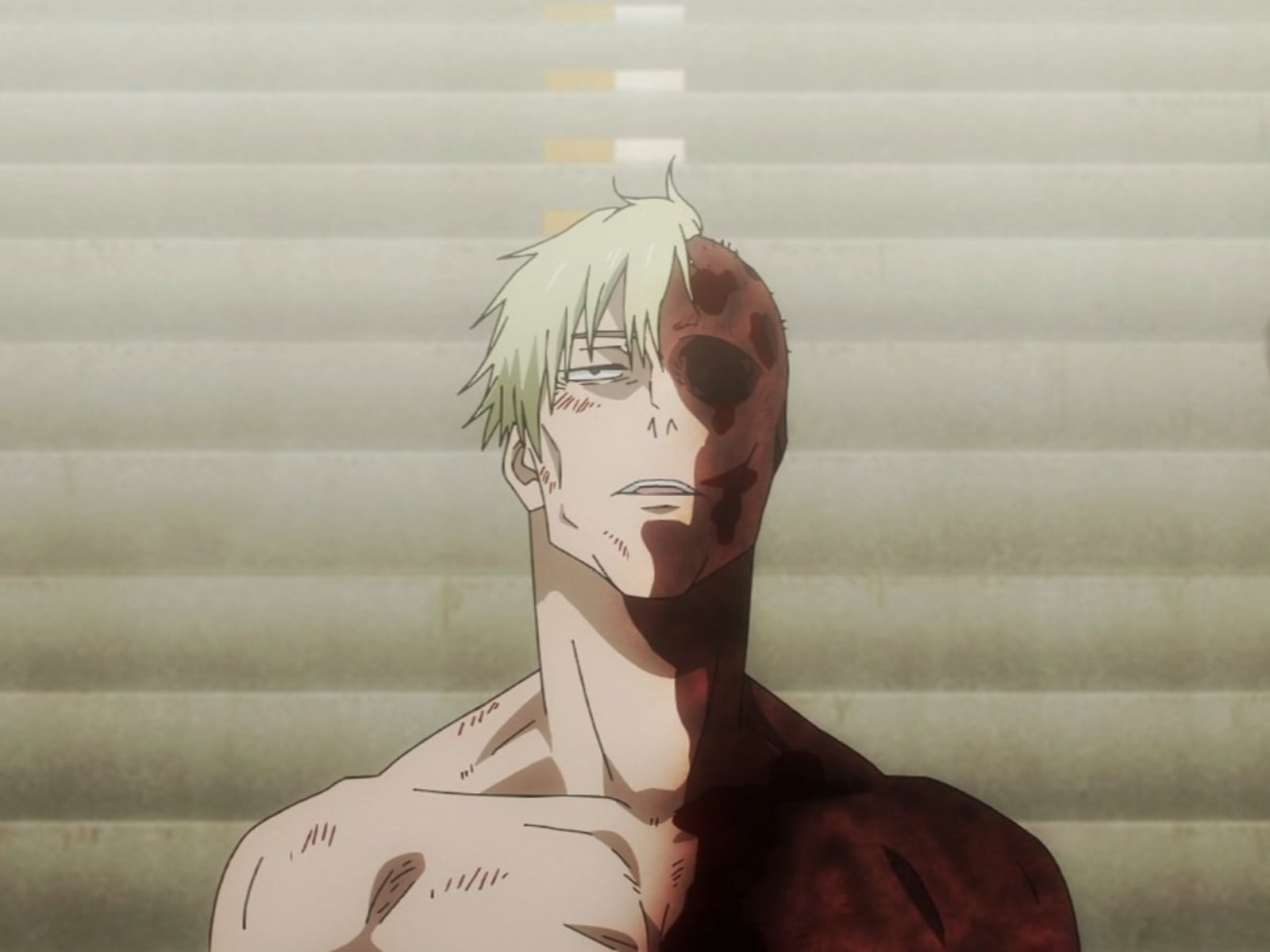 Nanami, agotado, en sus últimos momentos durante el arco del Incidente de Shibuya de “Jujutsu Kaisen” (Foto: MAPPA)