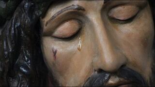 Iglesia investiga lágrimas del Cristo del hospital Belén