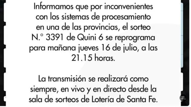 La transmisión del evento se mantendrá sin cambios en cuanto a su modalidad, realizándose en vivo y en directo desde la sala de sorteos de la Lotería de Santa Fe.