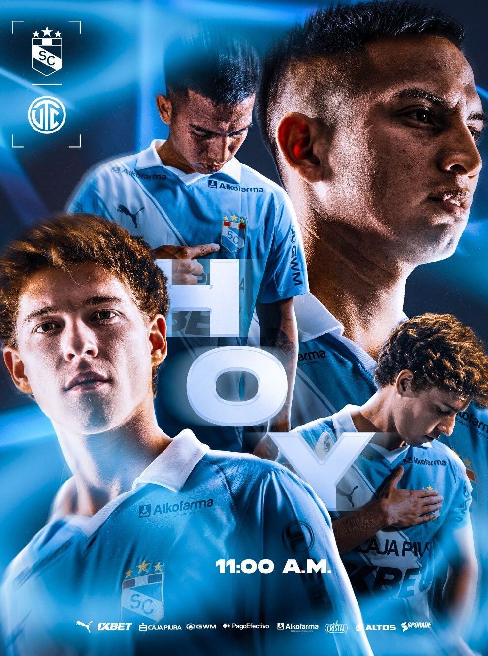 Así anuncia el club Sporting Cristal el partido de hoy ante UTC de Cajamarca por la Liga 1