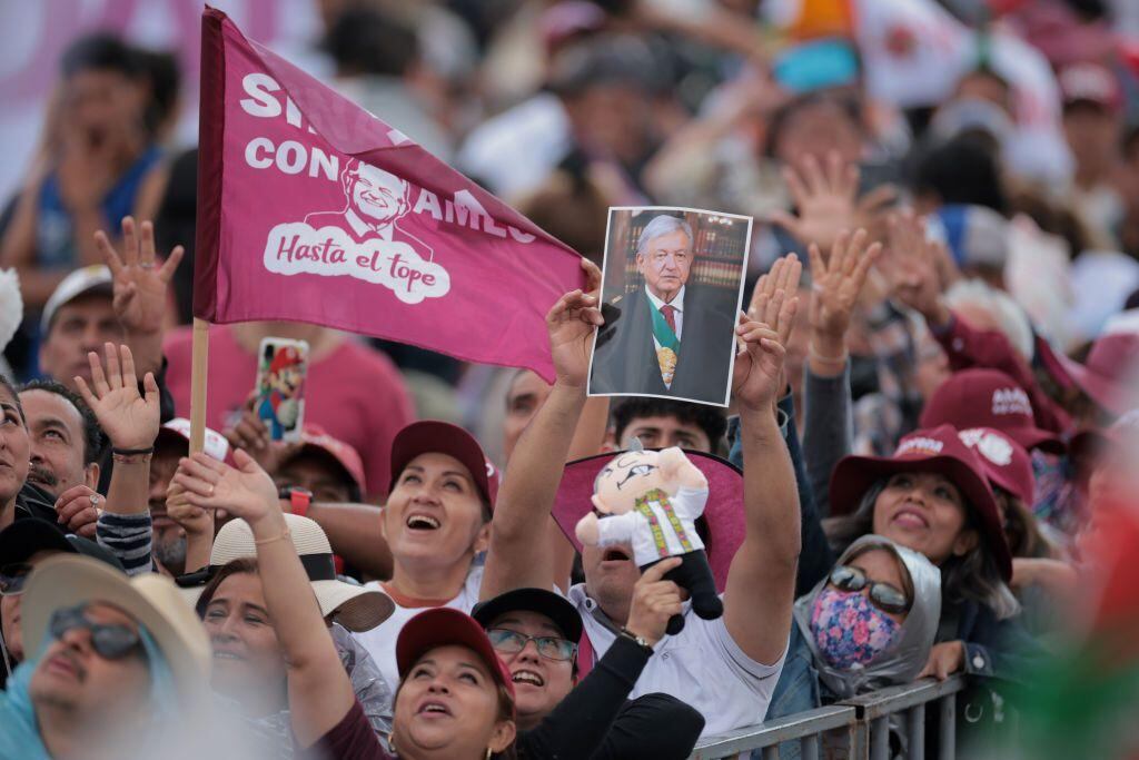 La narrativa de AMLO gira en torno al pueblo. (GETTY IMAGES).