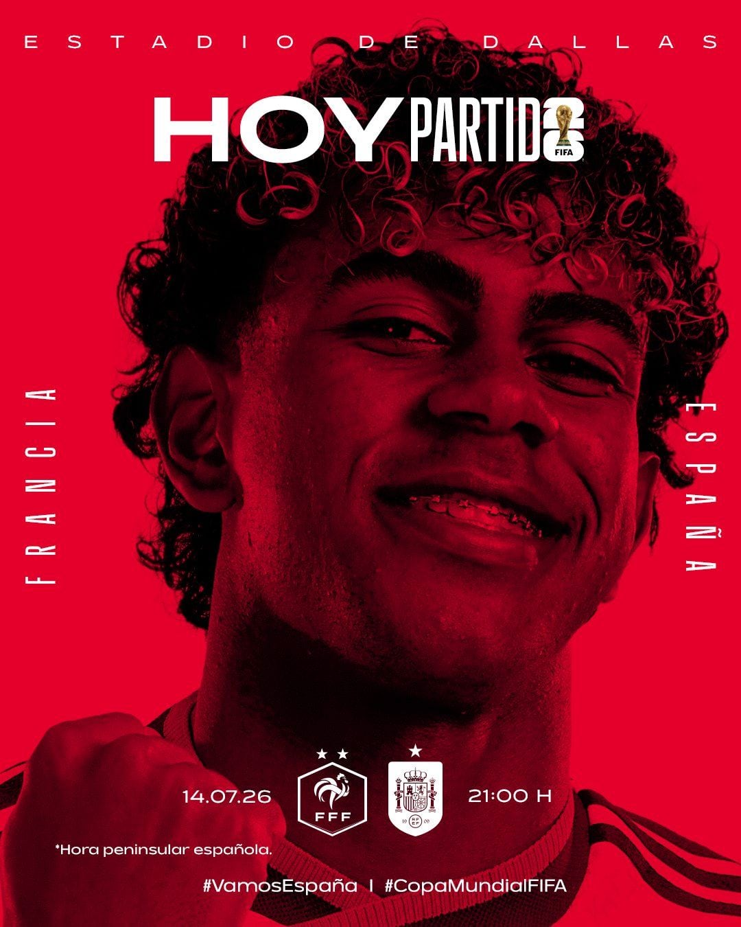 Así anuncia el partido la cuenta oficial de la selección española.