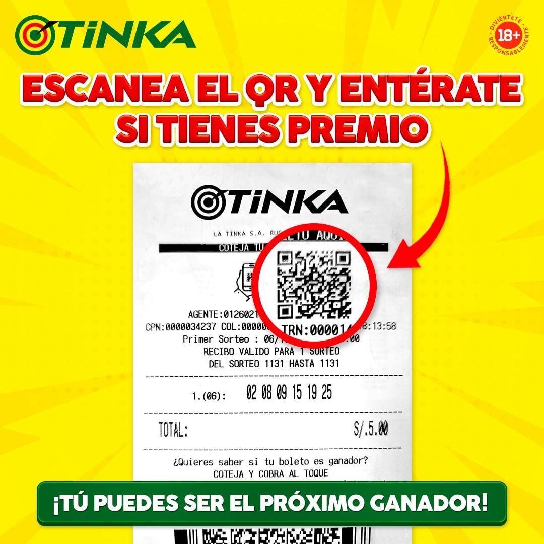 Solo debes escanear el QR de tu boleto físico y estás listo para cobrar tu premio.
