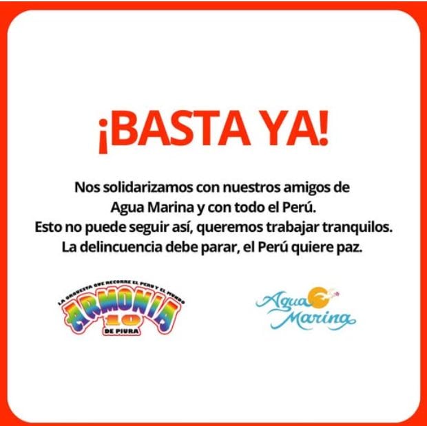¡Basta ya!, dice la agrupación Armonía 10 tras ataque contra Agua Marina