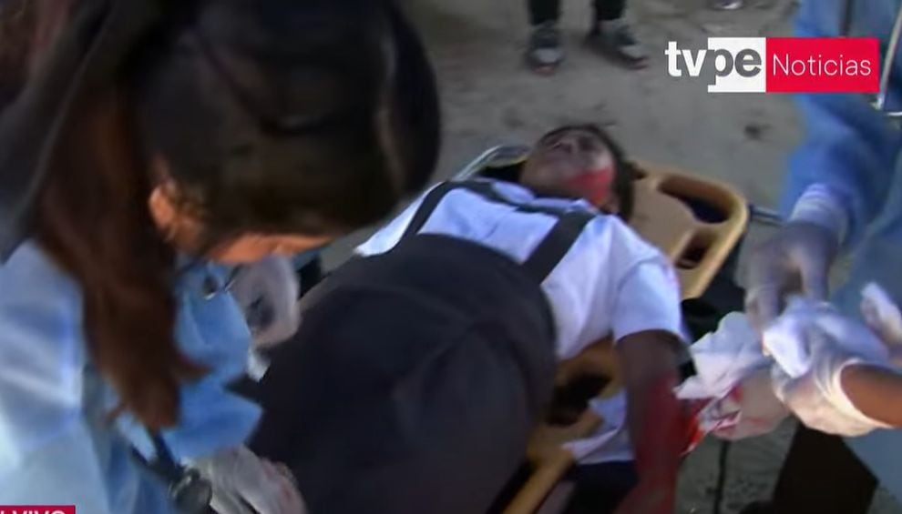 Simulacro al interior de un colegio del distrito Santa Rosa de Loreto | Captura de video TV Perú