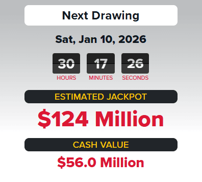 ESTE ES EL JACKPOT PARA EL SORTEO DEL SÁBADO 10 DE ENERO.