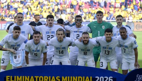 Lista de convocados de Uruguay para el partido ante Argentina por las Eliminatorias. (Foto: AFP)