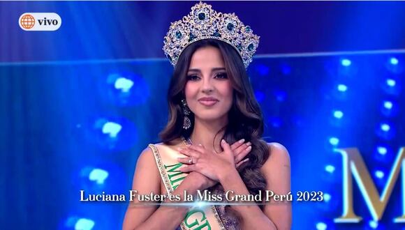 Luciana Fuster es la ganadora del Miss Grand 2023 (Foto: captura de pantalla)