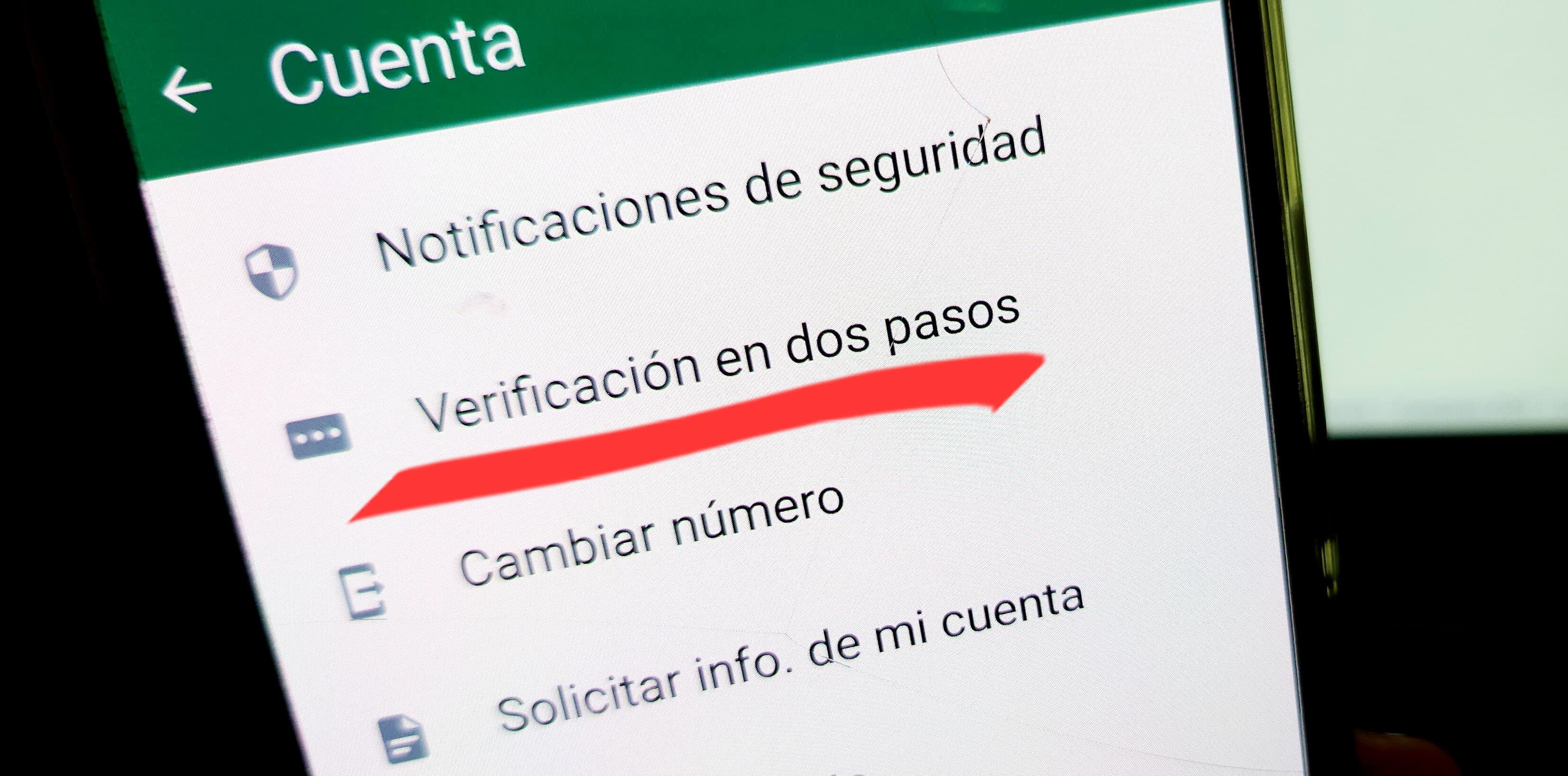 Verificación de dos pasos en WhatsApp. (Foto: MAG)