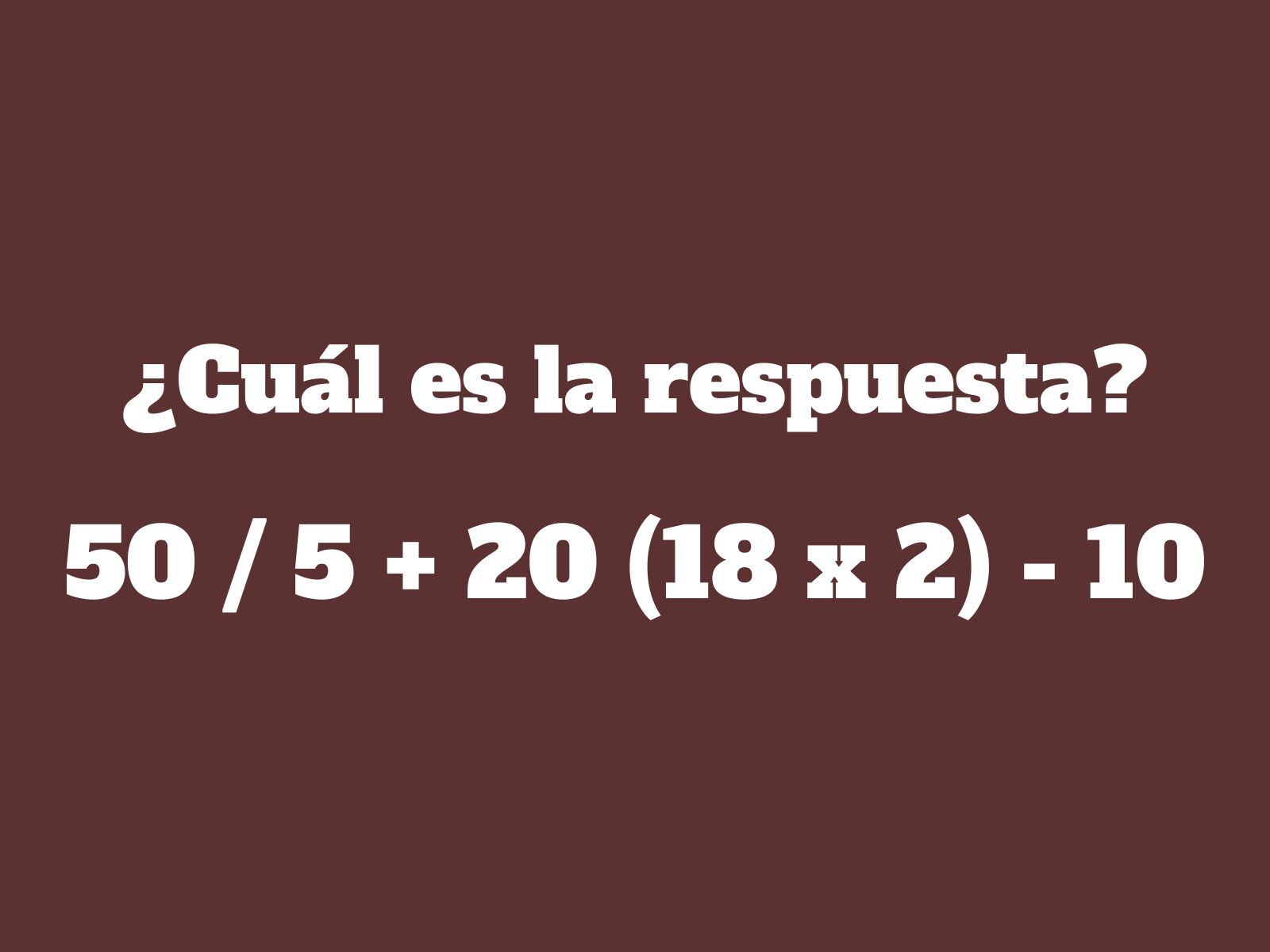 Reto matemático: Busca la manera más eficiente de hallar el resultado en el menor tiempo posible. (Creación: Mag)