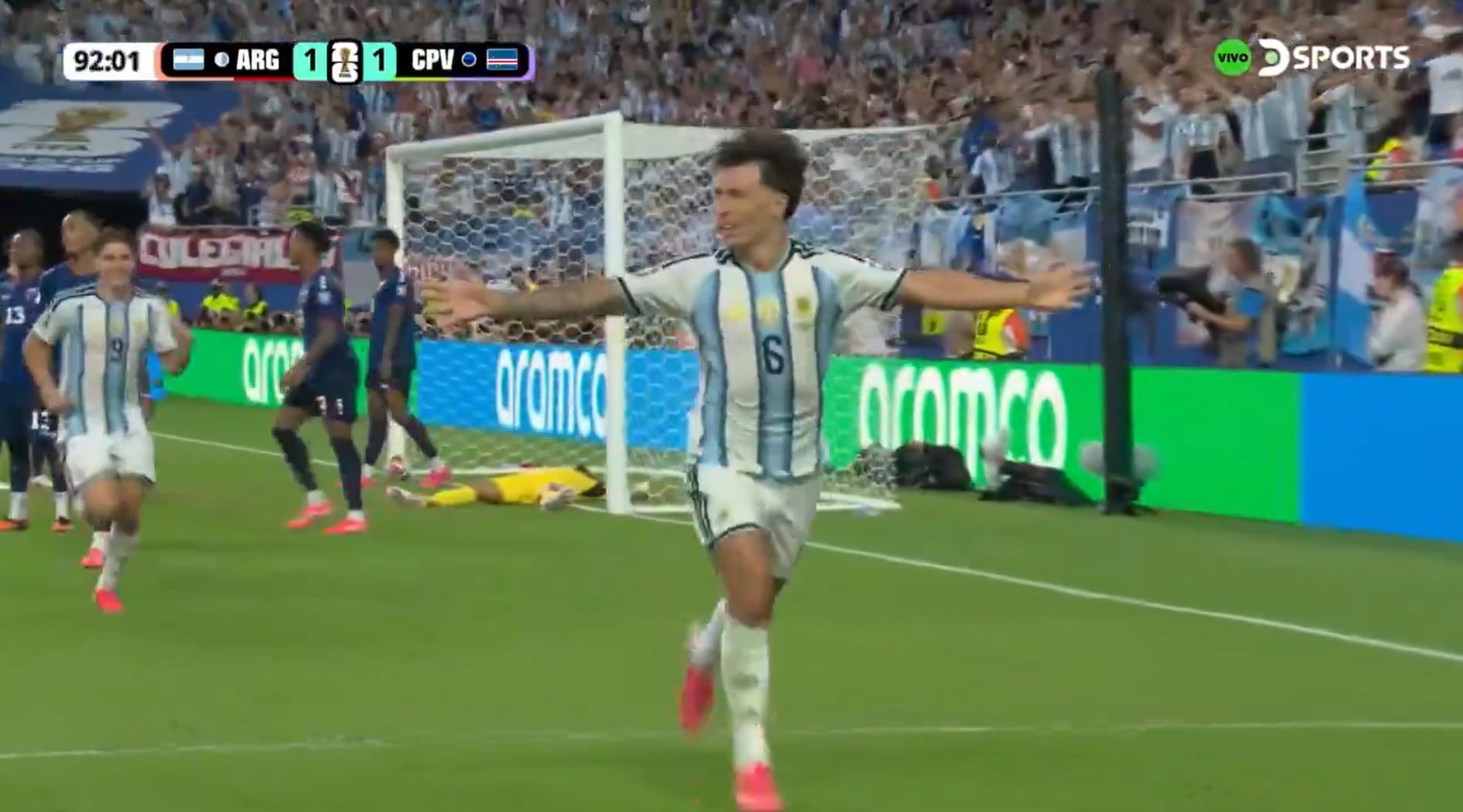 Lisandro Martínez puso el 2-1 de Argentina vs. Cabo Verde por dieciseisavos del Mundial 2026