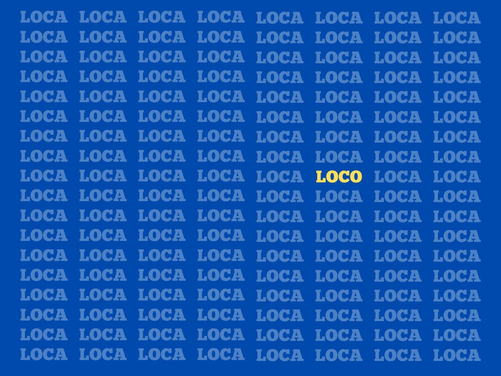 Reto visual: En este gráfico conocerás en dónde se ubicaba exactamente la palabra LOCO. (Creación: Mag)