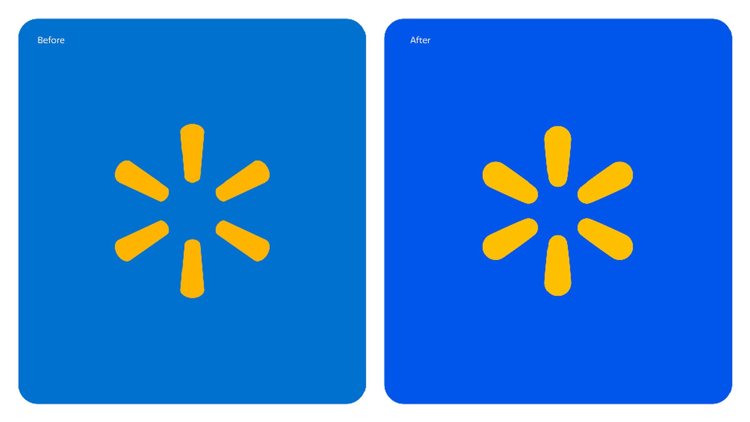 Ahora el color del logotipo de Walmart es más intenso (Foto: Walmart)