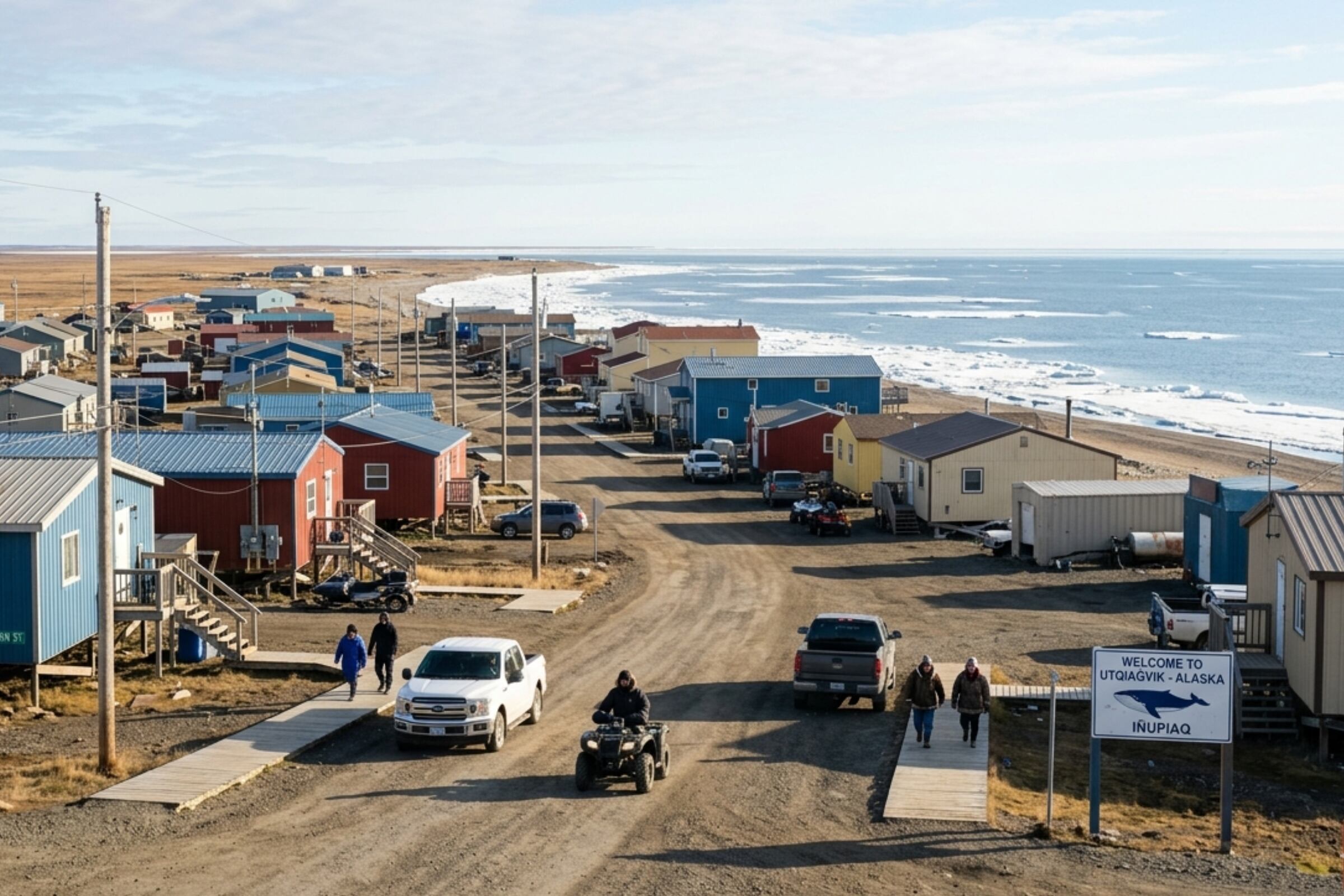 Los habitantes de Utqiaġvik presenciarán las luz solar durante 84 días; es decir, hasta aproximadamente el 2 de agosto. (Crédito: Imagen creada por El Comercio MAG usando Gemini)