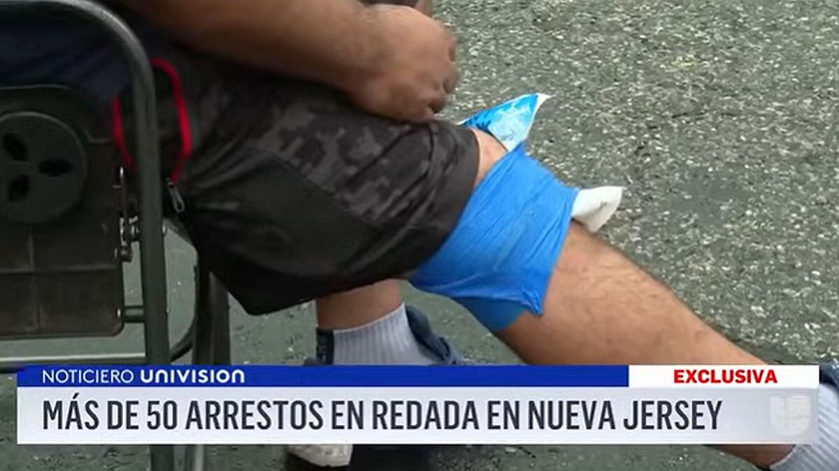 Julio César quedó herido en medio de la redada de los agentes de de la Oficina de Aduanas y Protección Fronteriza (CBP). (Foto: captura @univisionnoticias / YouTube)