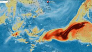 Nube de dióxido de azufre del volcán de La Palma llega a Latinoamérica