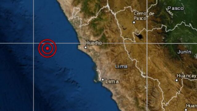 Lima: sismo de magnitud 4,2 se reportó en Huacho, señala IGP