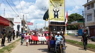 Protesta de mineros ilegales sigue afectando a la población de Puerto Maldonado después de cinco días [FOTOS]