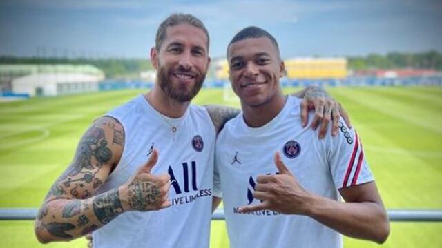 Sergio Ramos se refirió a Kylian Mbappé: “Él está muy feliz aquí”