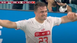 Zurdazo y a celebrar: Xherdan Shaqiri anotó el 1-0 de Suiza vs. Serbia | VIDEO 