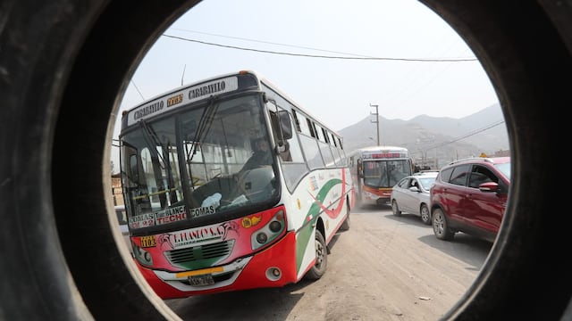 Paro de transportistas: bloquearon kilómetro 23 de la Av. Túpac Amaru en Carabayllo | FOTOS