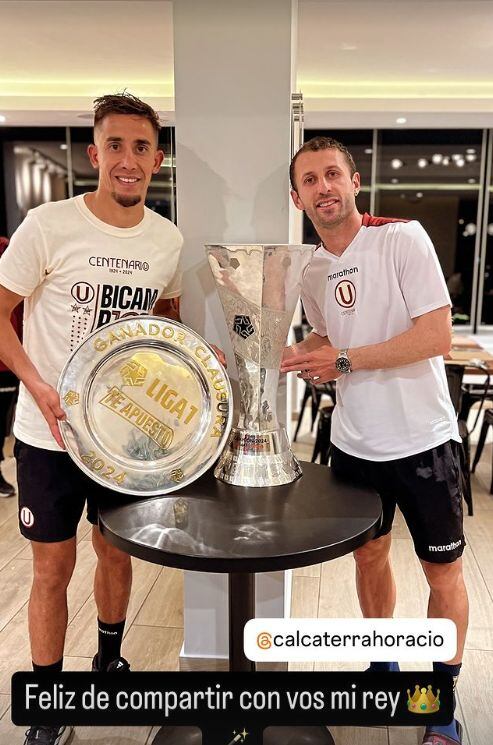 Pérez Guedes fue elegido el MVP de la Liga 1 y Calcaterra elevó su rendimiento para volver a la selección. (Foto: Instagram)