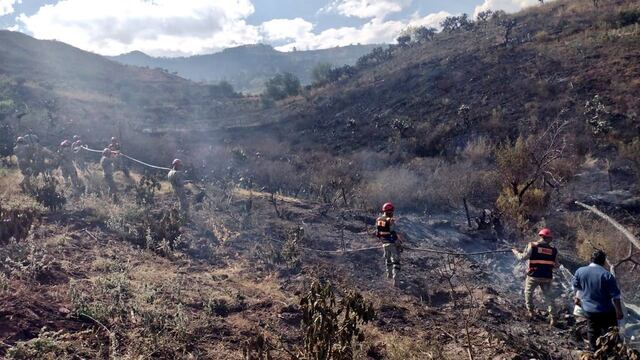 Apurímac: culminan labores de búsqueda y rescate de desaparecidos por incendio forestal en Ihuayllo